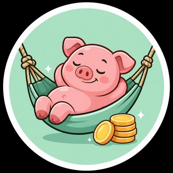 The Lazy Saver pig